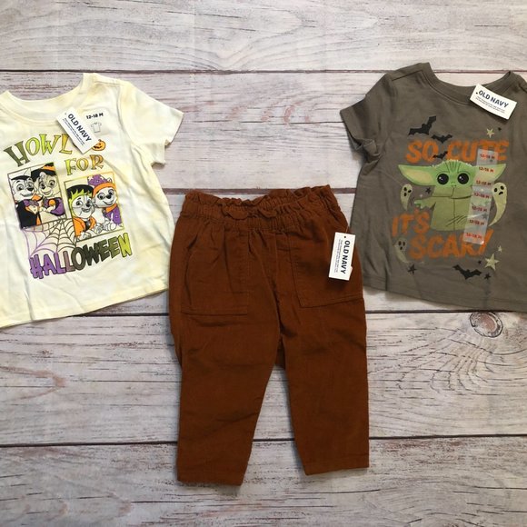 Cute Halloween Paw Patrol & Baby Yoda Star Wars Baby Set, 12-18 Months, NWT - Picture 2 of 10